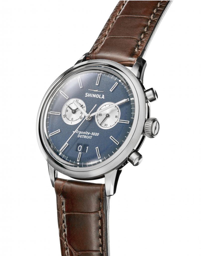 The Shinola Jackie Robinson watch is made in a limited edition and sold in a set. 