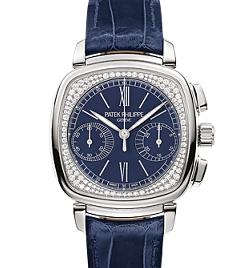 Patek Philippe Ref. 7071/G Ladies First Chronograph ($98,000) houses the annually wound chronograph caliber CH29-535PS. 