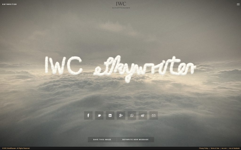 IWC's Skywriter program took six months to develop.