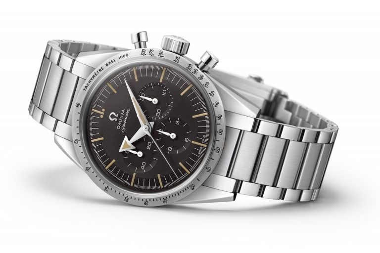 Speedmaster 1957 Trilogy_PUB The new Omega 1957 Speedmaster is a near-consistent replica of the original.