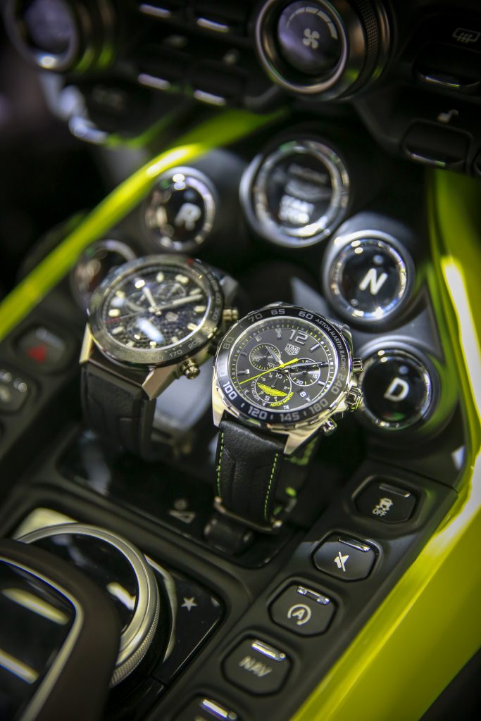 TAG Heuer Carrera Heuer 01 Aston Martin watch is designed to reflect the Aston Martin sports cars.