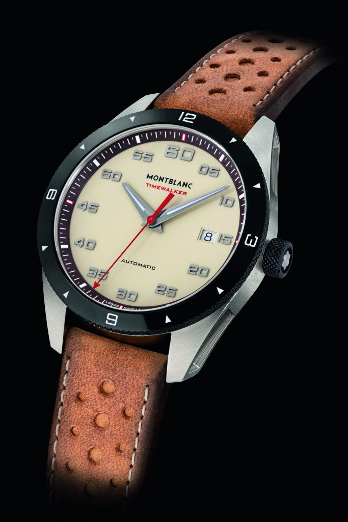 The new Montblanc Timewalker "cappuccino" watches will be available for sale as of September. 