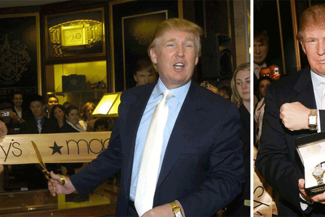 Trump-Watch-Release Donald J. Trump at the Unveiling of his Trump Signature Watch Collection at Macy's in 2006