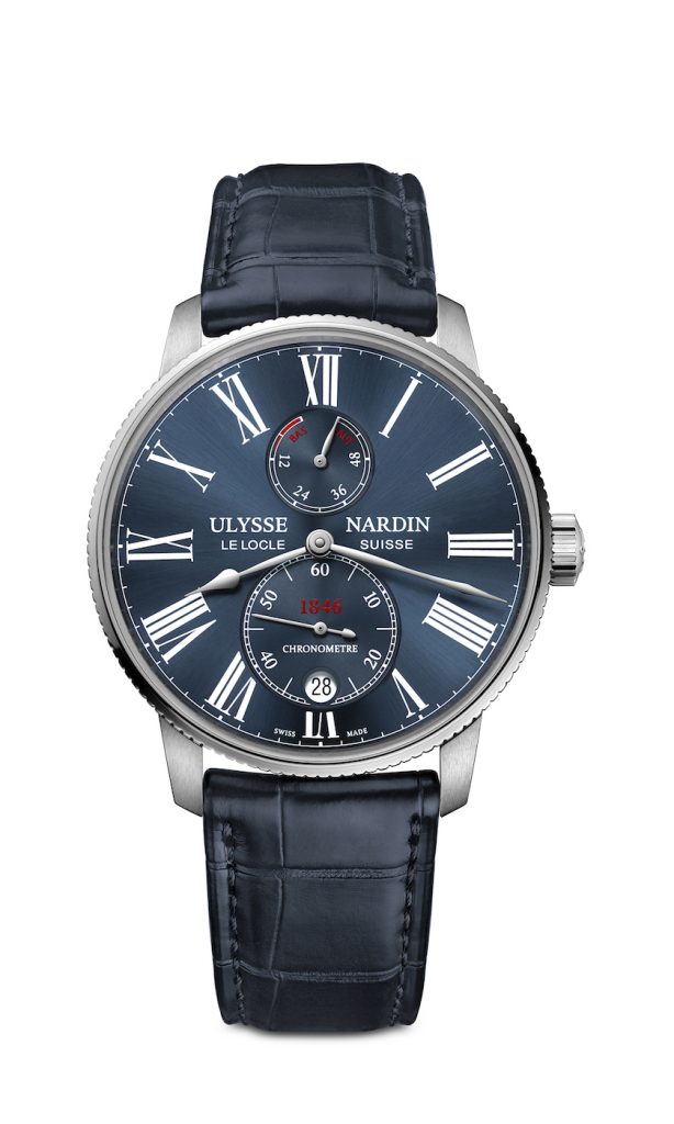 The 42mm Ulysse Nardin Marine Torpilleur watch is a COSC-certified chronometer and represents a new opening price for the brand. 