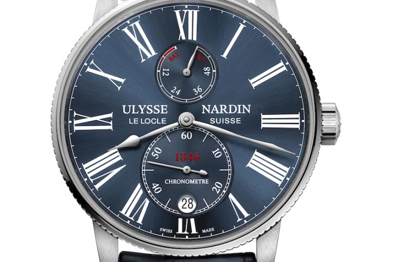 UN_MarineTorpilleur_1183-310_43_ The 42mm Ulysse Nardin Marine Torpilleur watch is a COSC-certified chronometer and represents a new opening price for the brand.