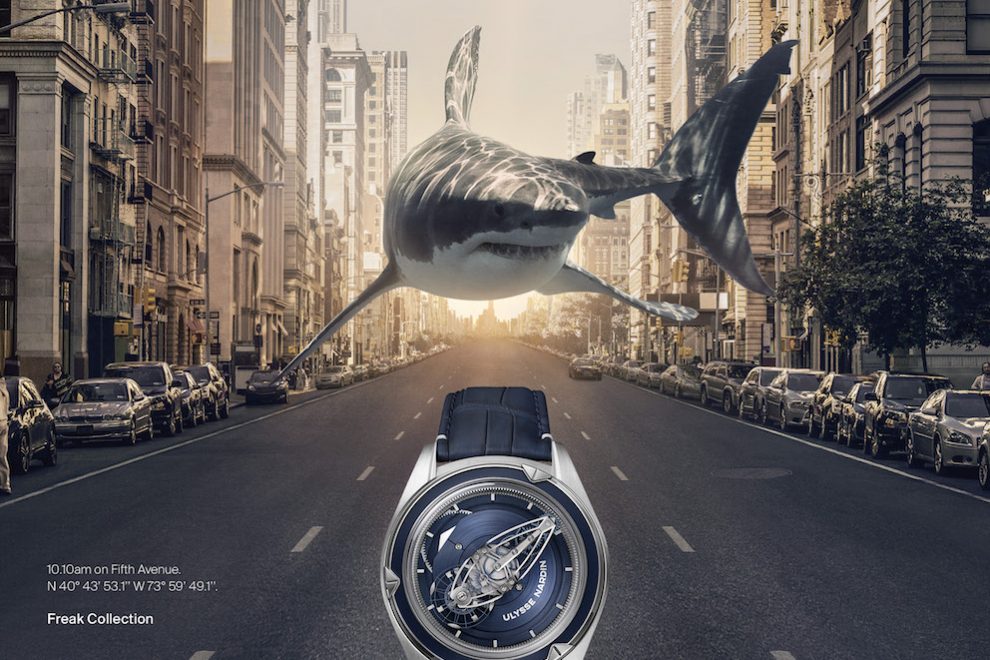 Ulysse Nardin's new "FrekMeOut campaign for the Freak Vision watch.