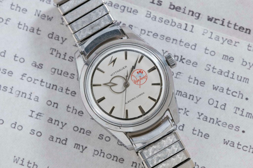 Wittnauer Electro-Chron Watch once belonging to "Rowdy" Bartell, MLB shortstop, sells for $10,000 on Analog/Shift auction.