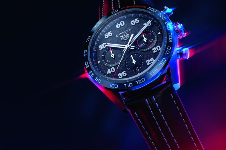 angled watch shot TAG Heuer Carrera Porsche Chronograph