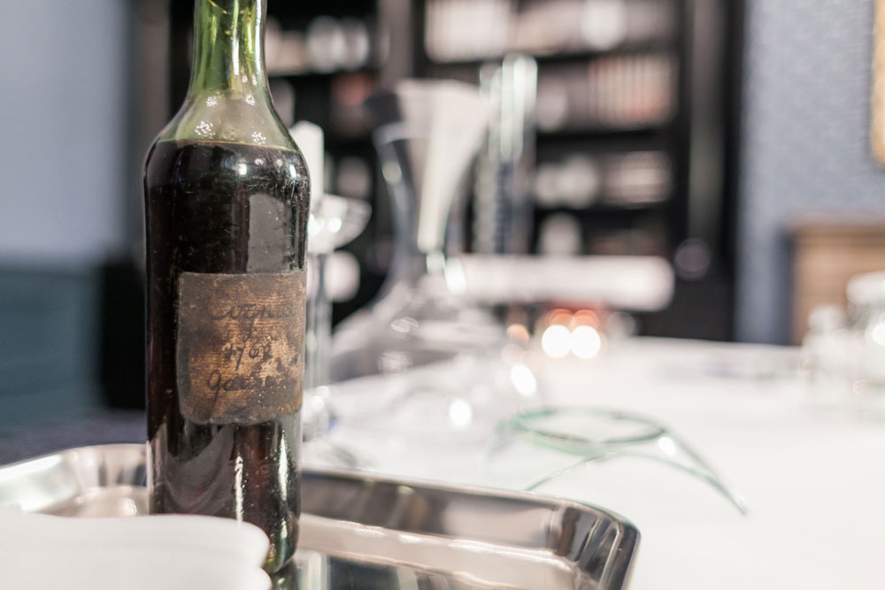 The original bottle of 1762 Gaultier Cognac 