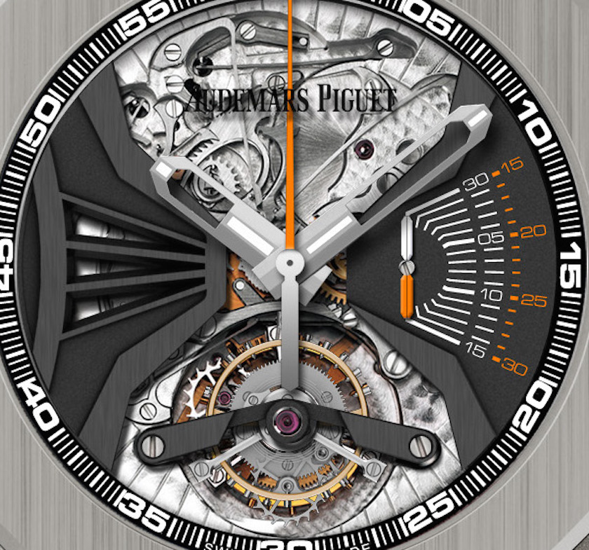 The Audemars Piguet Royal Oak Acoustic Concept Watch houses a tourbillon escapement, column-wheel chronograph and high-volume minute repeater 