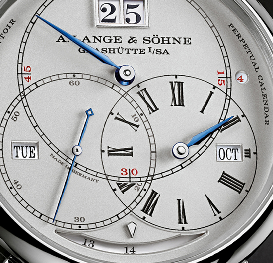 The  watch offers 14 days of power reserve thanks to twin barrels, and has a constant force escapement. 