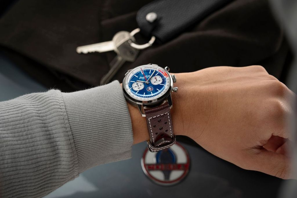 Breitling Classic Cars Top Time B01 Shelby Cobra watch.
