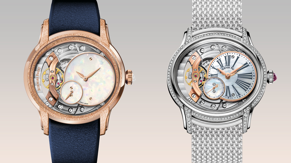New Audemars PIguet Millenary watches, seen for the first time in the USA during Watches & Wonders Miami.