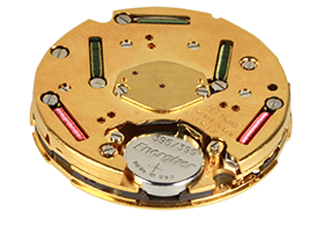 battery-powered quartz watch movement