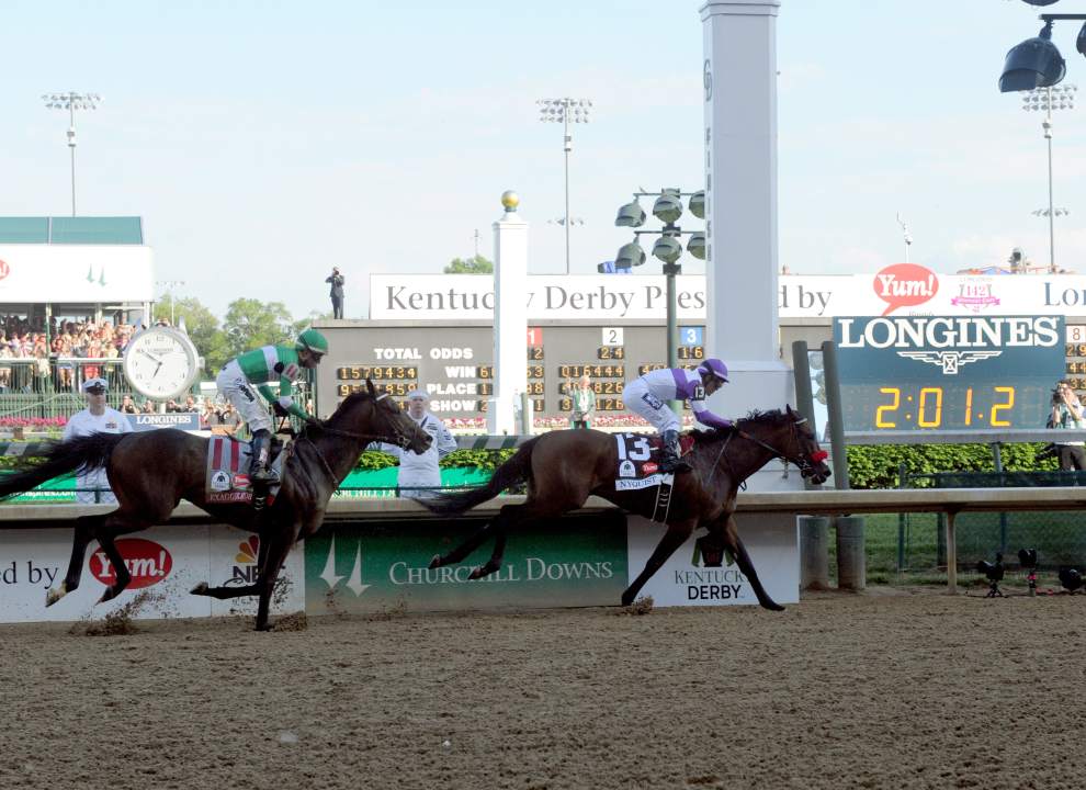 Longines, Official Timekeeper of the Kentucky Derby, times the big win by Nyquist