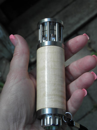The Orbita LightHouse is slim and small -- even in a woman's hand - but packs a powerful light.
