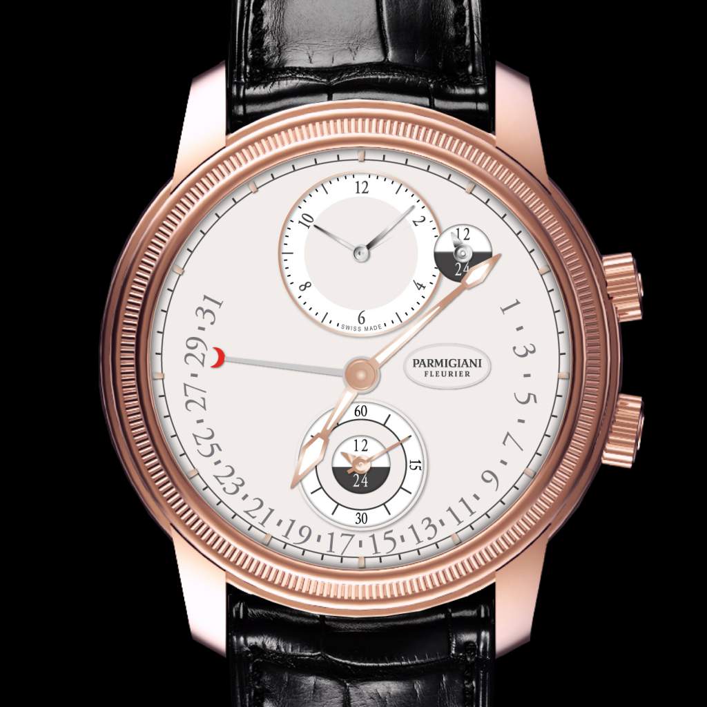 The Parmigiani Fleurier Toric Hemispheres Retrograde watch for GPHG Travel-Time category.
