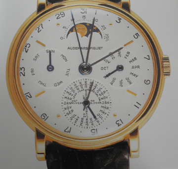 An early Audemars Piguet calendar wrist watch. 