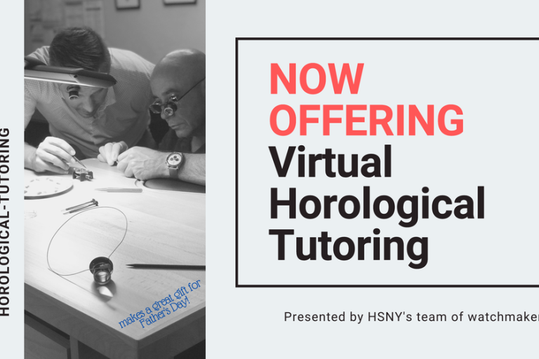 HSNY virtual horological training