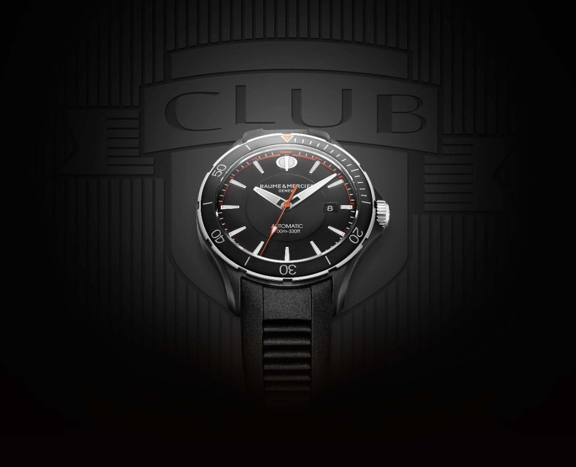 The all black ADLC version of the new Baume & Mercier Clifton Club collection.