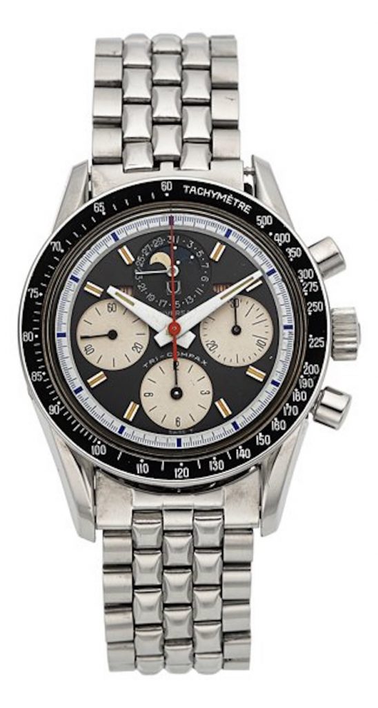Universal Geneva Steel Tri-Compax, circa 1960, up for bids at Heritage Auction.