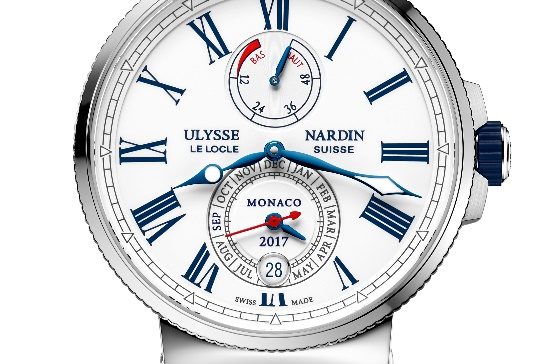 image006 In honor of its ninth year as an official sponsor of the Monaco Yacht Show, Ulysse Nardin unveils limited edition Marine Chronometer Annual Calendar Monaco watch.
