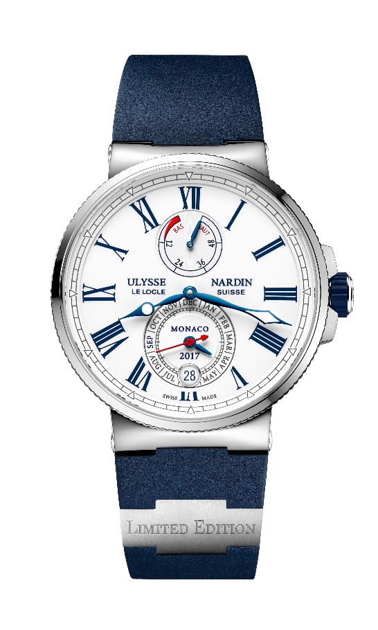In honor of its ninth year as an official sponsor of the Monaco Yacht Show, Ulysse Nardin unveils limited edition Marine Chronometer Annual Calendar Monaco watch.