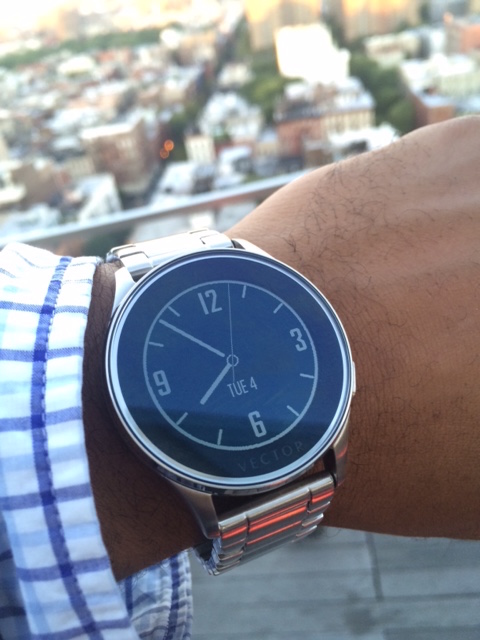 The Vector watch looks pretty good with a suit, too 