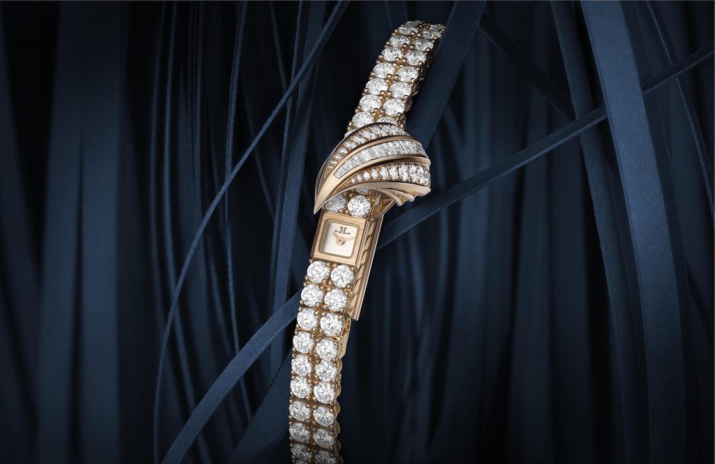Jaeger-LeCoultre Joaillerie 101Feuille 2018, Mostra, houses the famed Caliber 101.