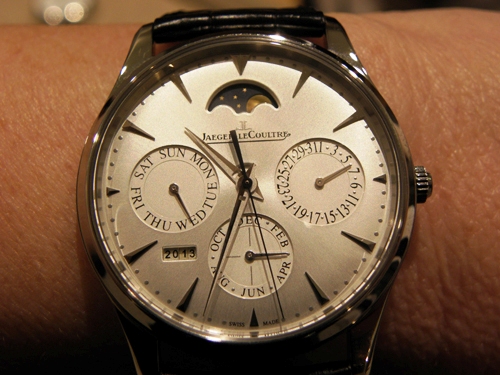 Crafted in steel, the Jaeger-LeCoultre Master Ultra-thin Perpetual Calendar retails for less than $20,000. 