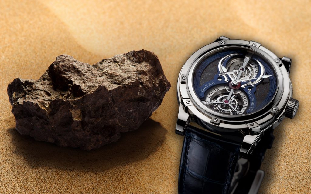 Louis Moinet Qatar Tourbillon meteorite watch 