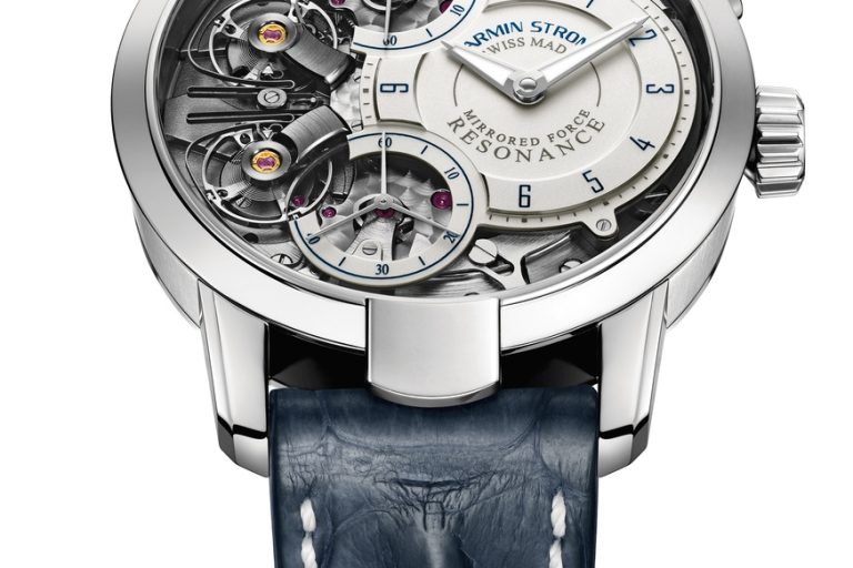 Armin Strom Mirrored Force Resonance Water watch in stainless steel.