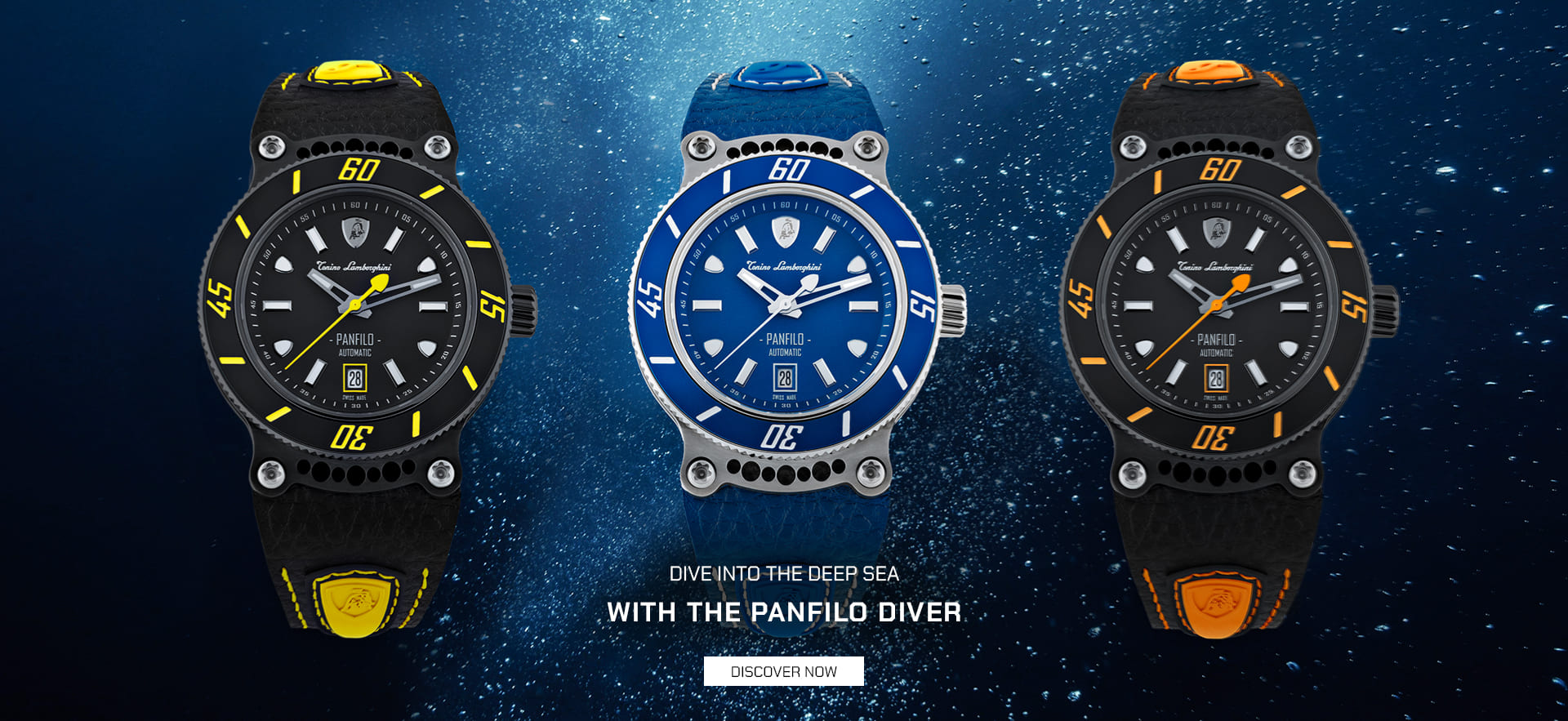 Tonino Lamborghini Panfilo Diver watches. 