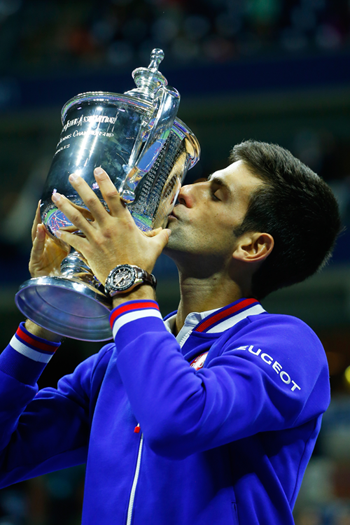 Novak Djokovic Wins the US Open beating out Federer (photo courtesy: Seiko)