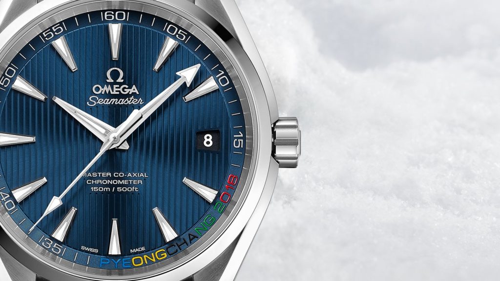 The Omega Seamaster Aqua Terra Pyeongchang 2018 Watch.