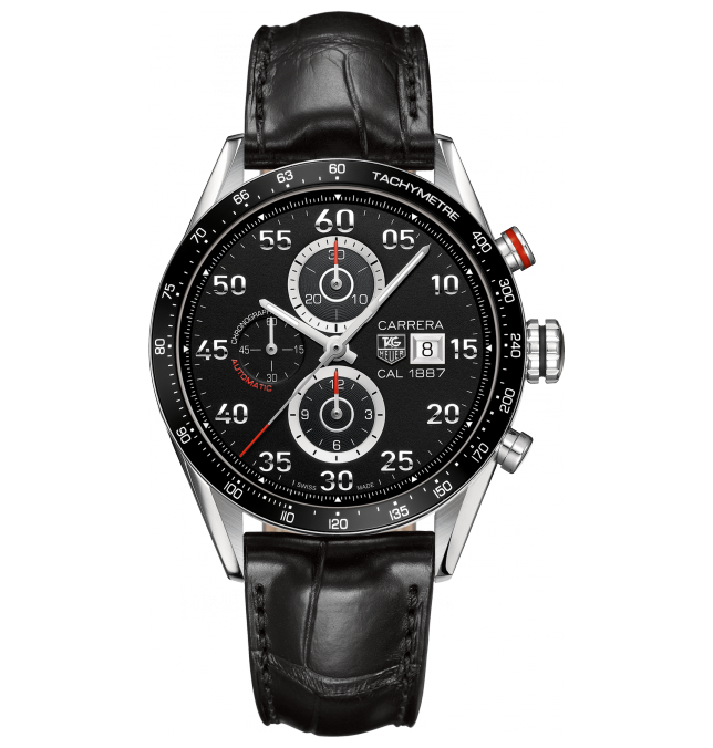 TAG Heuer Carrera 1887 watch, inspired by auto racing 