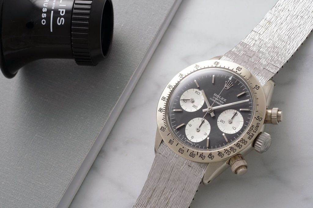 Unique white gold Rolex Daytona, "The Unicorn" Ref. 6265 goes up for Auction with Phillips 