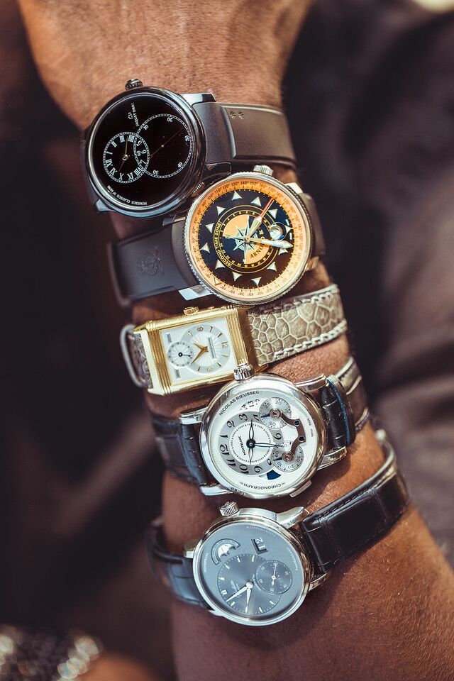 Aldis Hodge has a strong collection of both vintage and modern day watches. (Photo: Renwick Scott) 