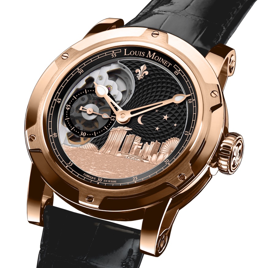 Louis Moinet Singapore Edition watch created in partnership with Wealth Solutions.