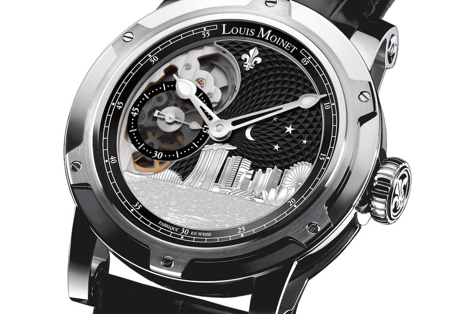 ss lm  version There are 65 pieces of the stainless steel Louis Moinet Singapore Edition watch being made.