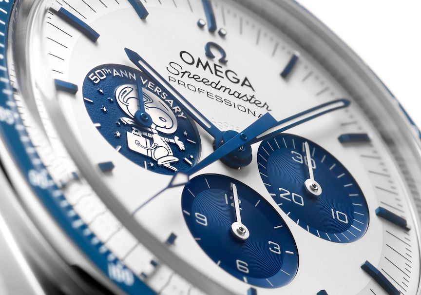 Omega Speedmaster Silver Snoopy Award 50th Anniversary Watch 